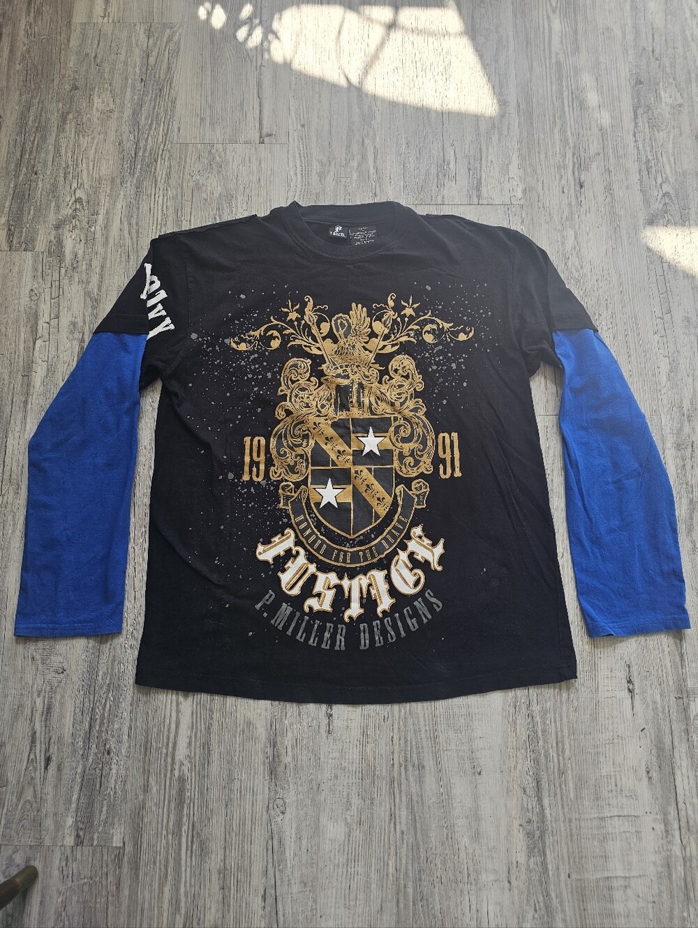 Master P P. Miller Designs No Limit Layered Graphic Long Sleeve Tee L Y2K Rap
